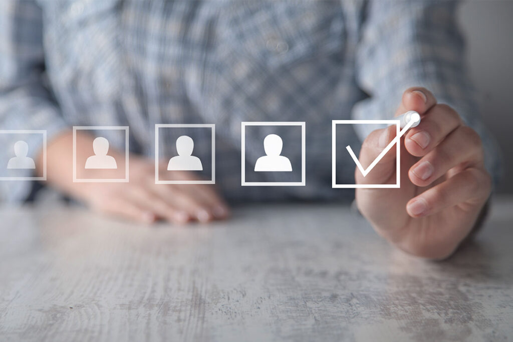 Image showing a bunch of employees working on human resource management