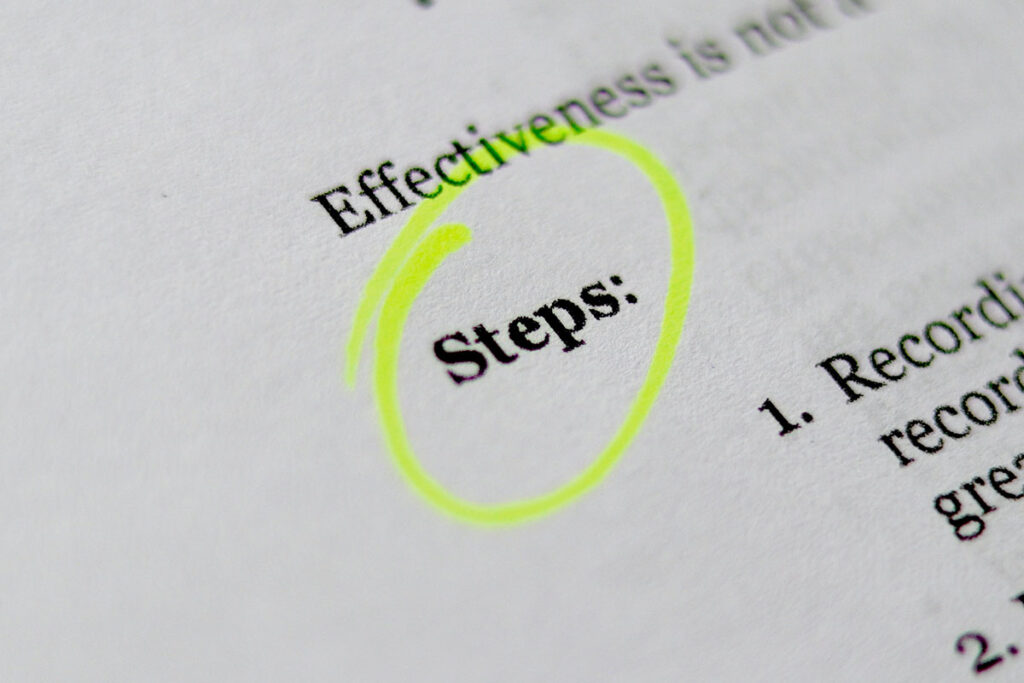 Image showing HR professional steps