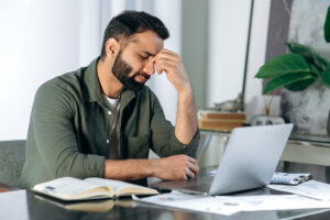 This Image show that the person managing stress in the workplace